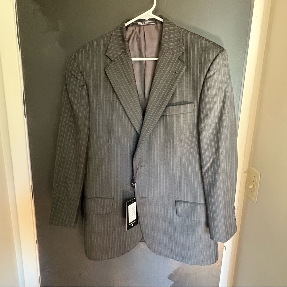 Galante Uomo Vitale Barberis Canonico Suit Jacket- Mens 42S - NWT- Made In Italy